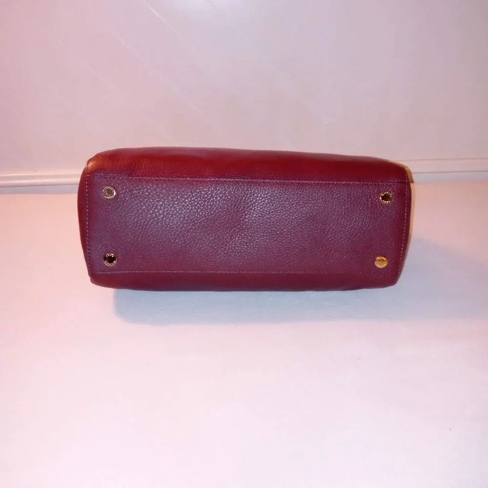 Michael Kors Astrid Claret Large Leather Satchel - Picture 7 of 15